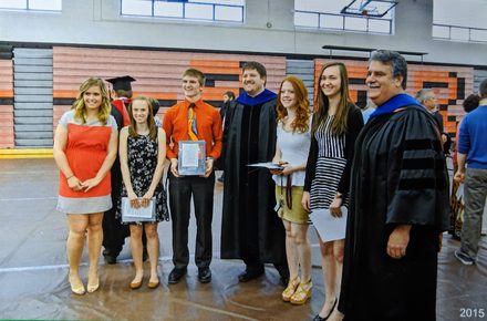 Kevin Scrudders receiving the CRC Freshman Chemistry Achievement Award