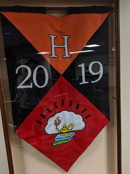 The class of 2019 graduating class flag